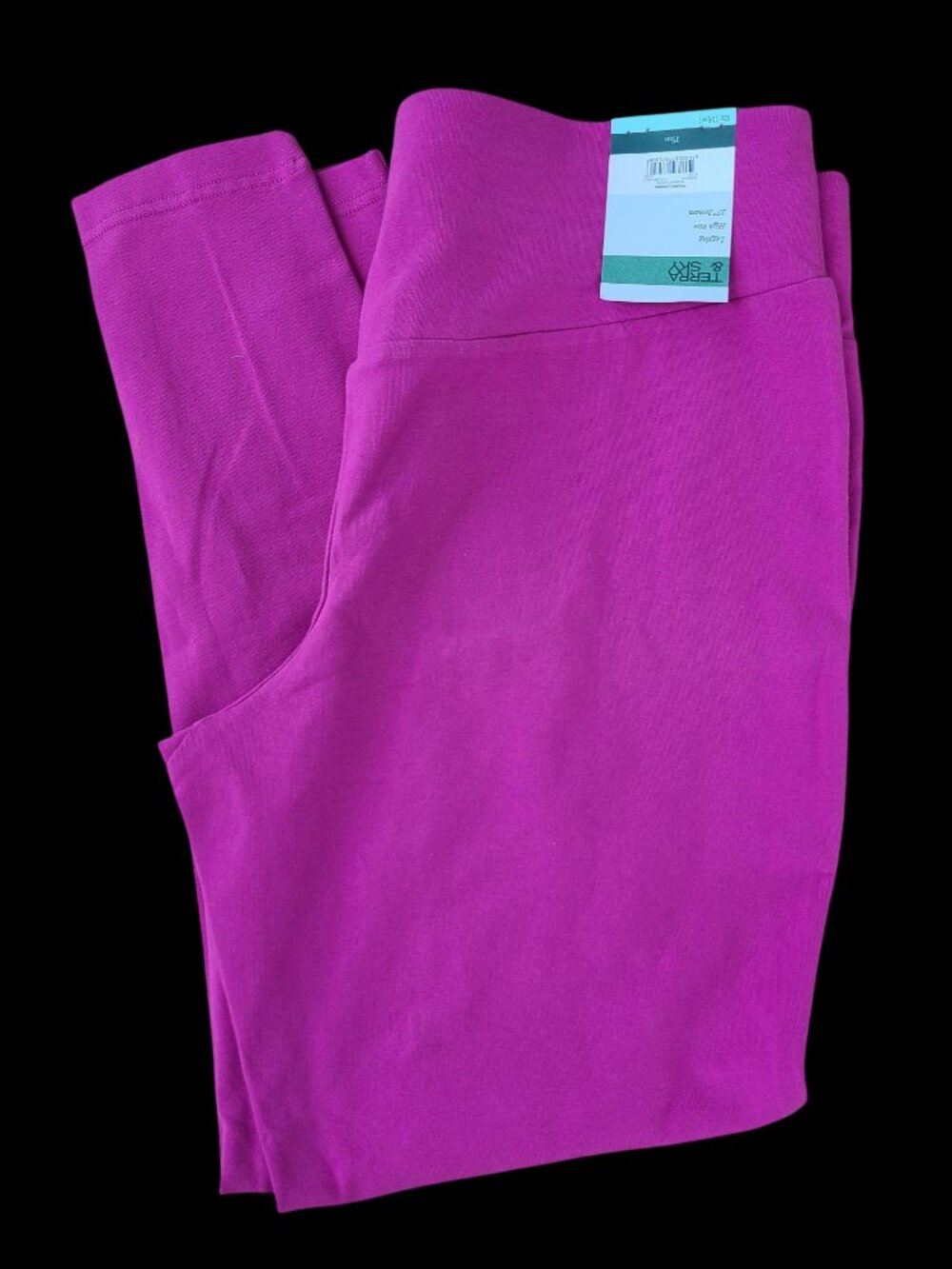 Terra & Sky Women's Plus High Waist Ankle Length Core Leggings Pink Size 0X